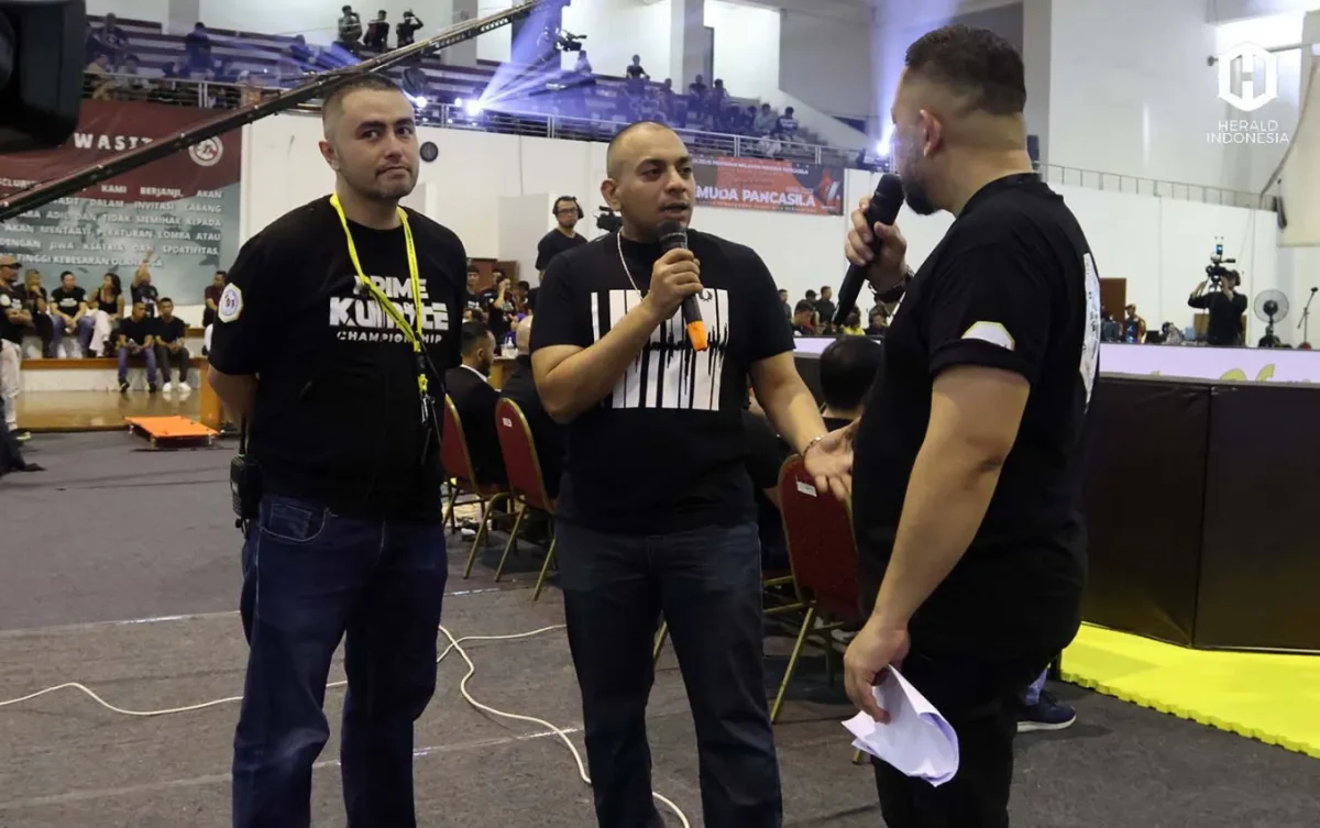 CEO Prime Kumite Championship, Umar Hasan saat event di bulan Oktober 2023. Foto : Herald.id/mak