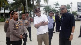 Saat Presiden IBSC, Dr. Hinca IP Pandjaitan XIII, SH, MH, ACCS melakukan survey lokasi untuk agenda IBSC yang didampingin oleh perwakilan dari Polres Metro Tangerang Kota dan management PIK 2 di lokasi PIK 2-The New Jakarta City. Foto : Media IBSC