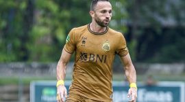 Pemain Bhayangkara Presisi FC, Ilija Spasojevic. Foto : Bhayangkara FC