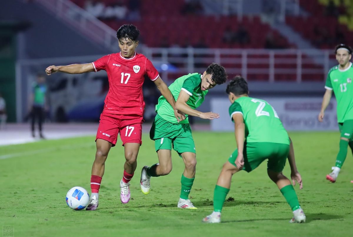 Saat Timnas U-20 Indonesia melawan India, Stadion Delta Sidoarjo. Foto : Ossie