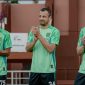 Dime Dimov, bek tengah asal Makedonia Utara, dan Dejan Tumbas, striker asal Serbia. Foto : ist