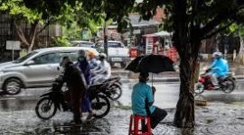 Ilustrasi Hujan di sekitaran wilayah Jakarta. Foto : Infobeken.com/Sat