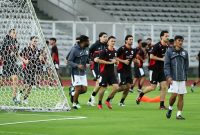 Tampak Pasukan Garuda berlatih jelang lawan Bahrain pada tanggal 25 Maret 2025 distadion Madya Senayan Jakarta. Foto : Infobeken.com/Sat