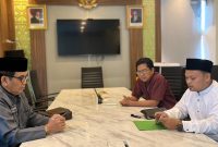 Audiensi SMURP dan BKPRMI ke kantor pusat MUI untuk memberikan dukungan seruan boikot produk terafiliasi Israel (IST/ MJ)