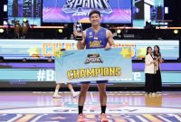 Abraham Damar Grahita tampil sebagai juara 3-Point Contest 2025 dalam acara IBL All Star yang berlangsung di di Britama Arena, Kelapa Gading, Jakarta, Sabtu, 3 Mei 2025.