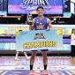 Abraham Damar Grahita tampil sebagai juara 3-Point Contest 2025 dalam acara IBL All Star yang berlangsung di di Britama Arena, Kelapa Gading, Jakarta, Sabtu, 3 Mei 2025.
