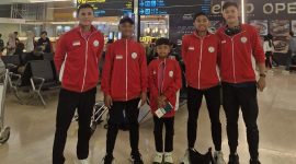 Empat pemain Tim Soft Tennis Indonesia Fajar Amarta (Yogyakarta), Bagus Angga Budi Pradiwa (DKI Jakarta), serta dua atlet muda berbakat, Syawal Nurkaluku (14 tahun) dan Raihan Nurkaluku (10 tahun), keduanya dari DKI Jakarta.