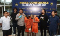 Sempat Melawan, Polresta Tangerang Amankan Dua Pelaku Curanmor Bersenpi