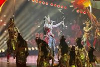 Penampilan penyanyi Raisa pada hari pertama Pagelaran Sabang Merauke 