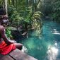 Objek wisata Kali Biru di Teluk Mayalibit, Waigeo Utara, Kabupaten Raja Ampat, Provinsi Papua Barat Daya, Minggu (19/10/2025). (ANTARA FOTO/Olha Mulalinda/wpa)